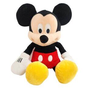Disney Just Play Mickey Mouse Plush Stuffed Animal 16 Inches Stiff Ears Snuggly